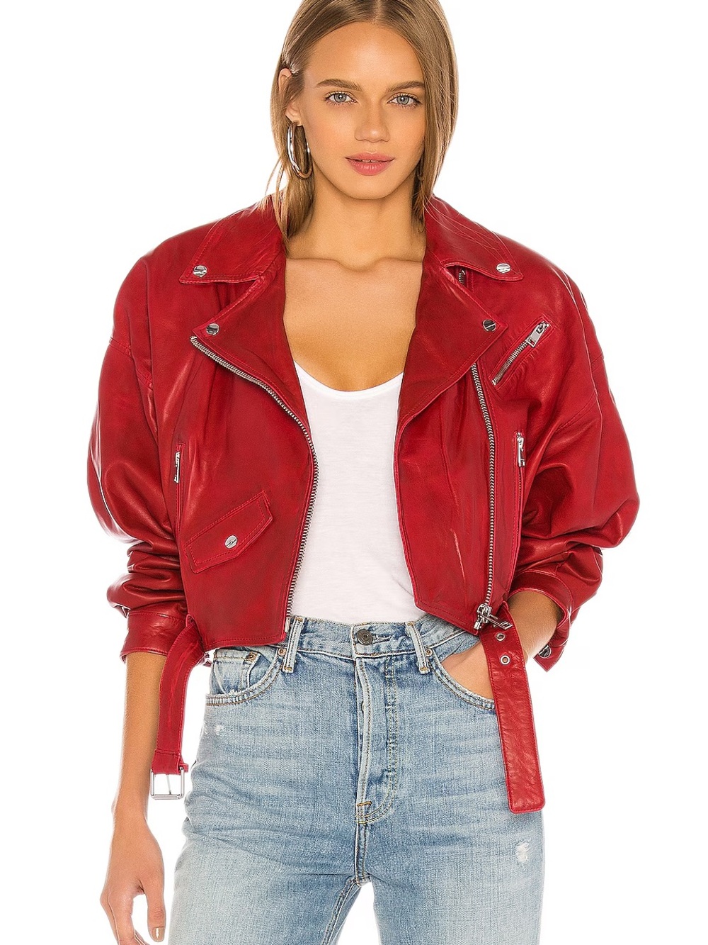 NWT Lamarque Leather Moto Jacket